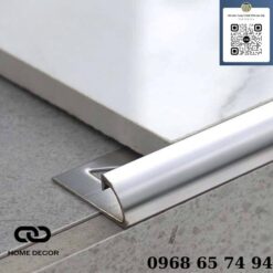 Nẹp inox bo tròn S-GR12, inox xước